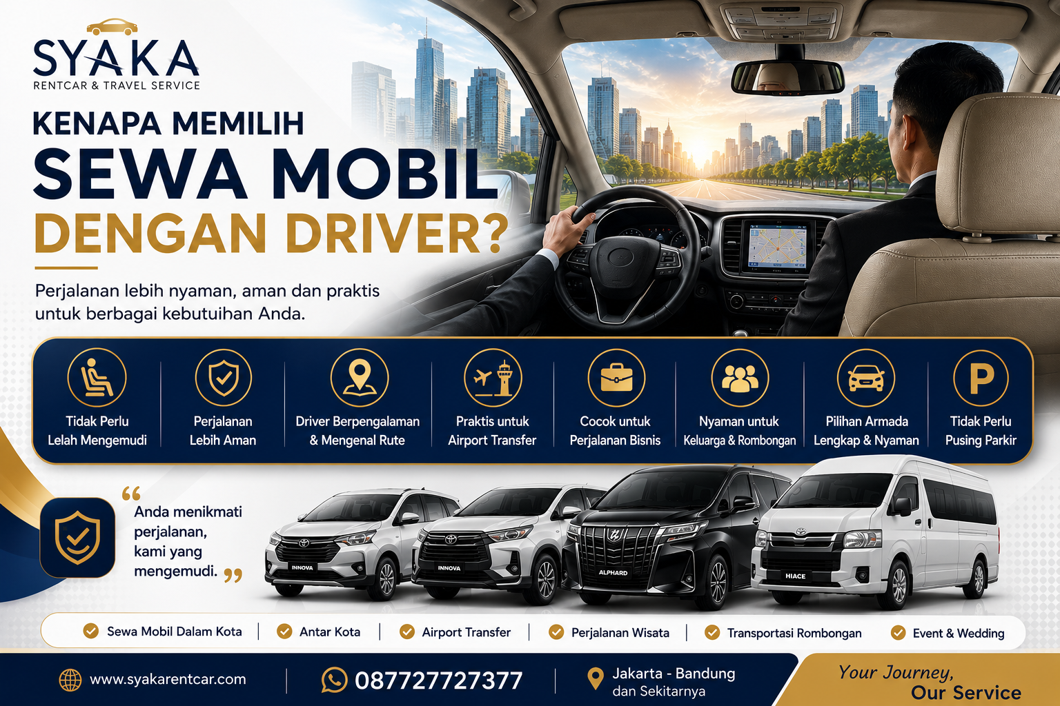 Kenapa Memilih Sewa Mobil dengan Driver?